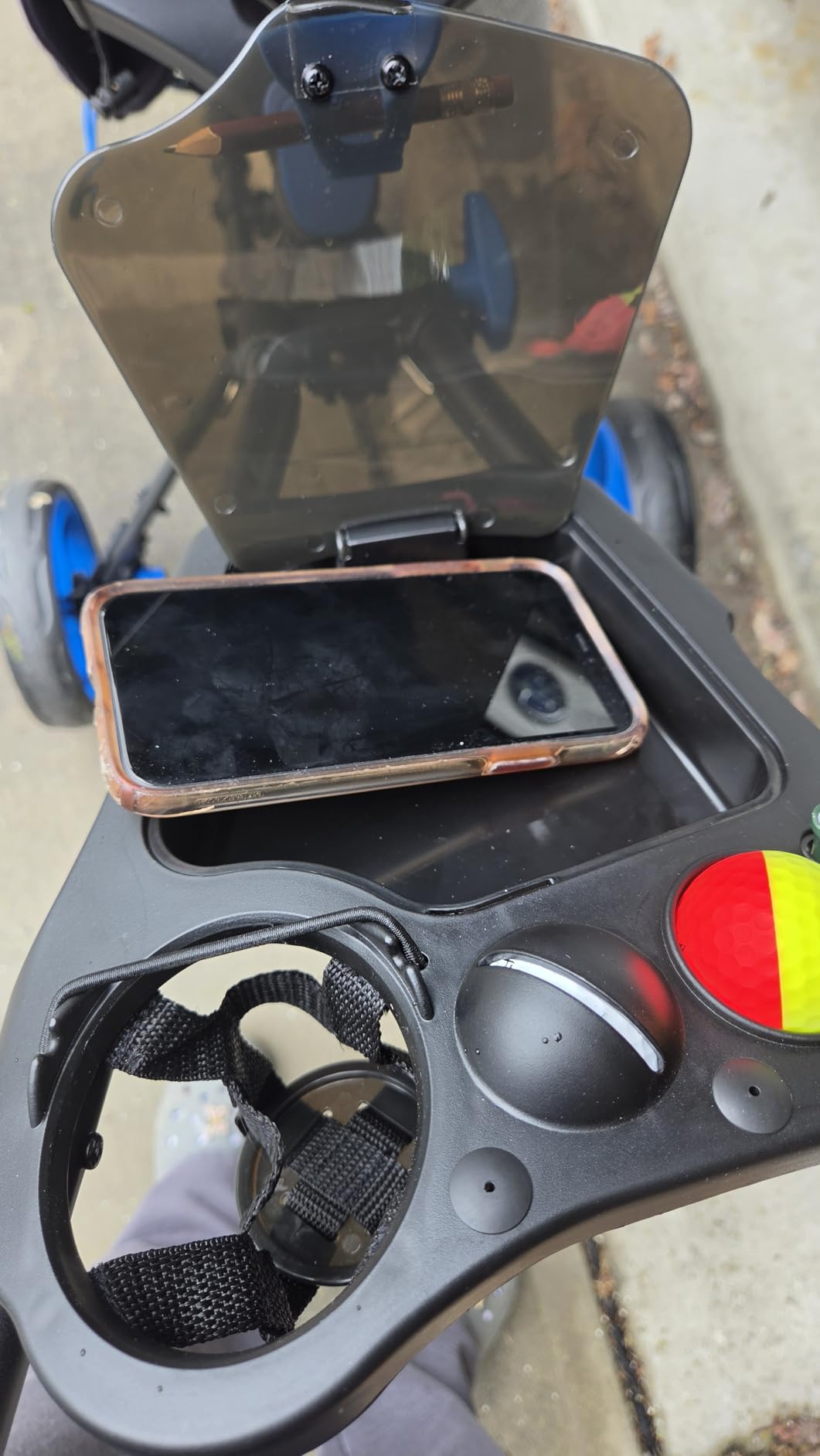 Qwik-Fold - 3-Wheel Golf Push Cart - 360° Swivel Wheel customer photo 1