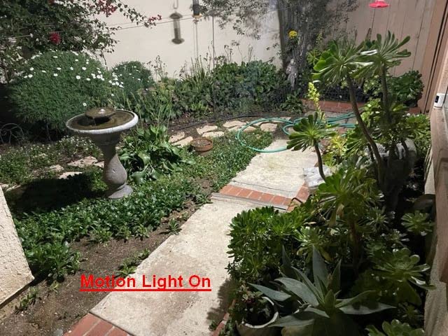 LEPOWER Solar LED Security Lights, PIR Motion Sensor Outdoor, 1600LM, Yard customer photo 1