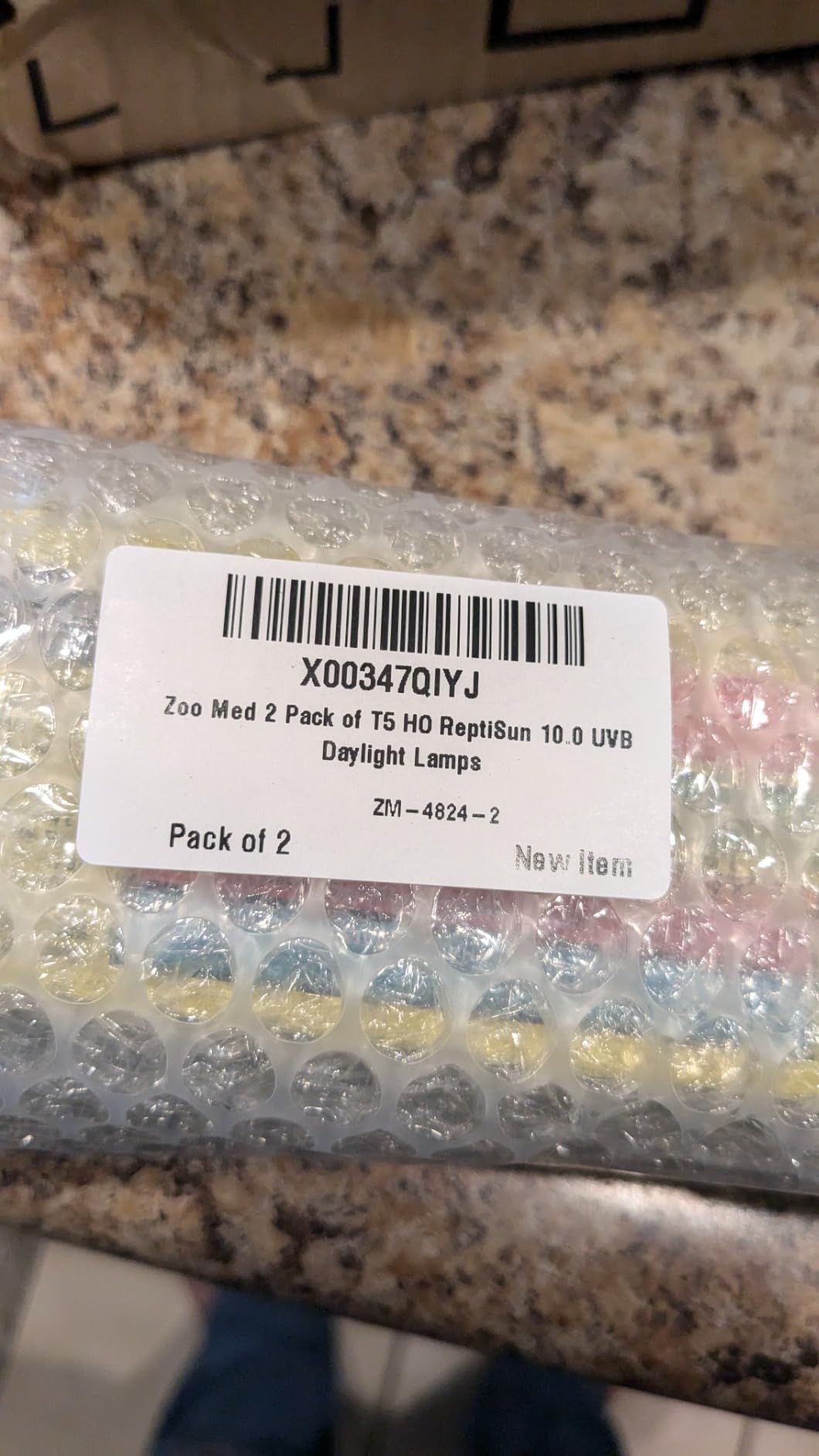 Zoo Med 24 Watt T5 HO ReptiSun 10.0 UVB Lamp, 2pk customer photo 2