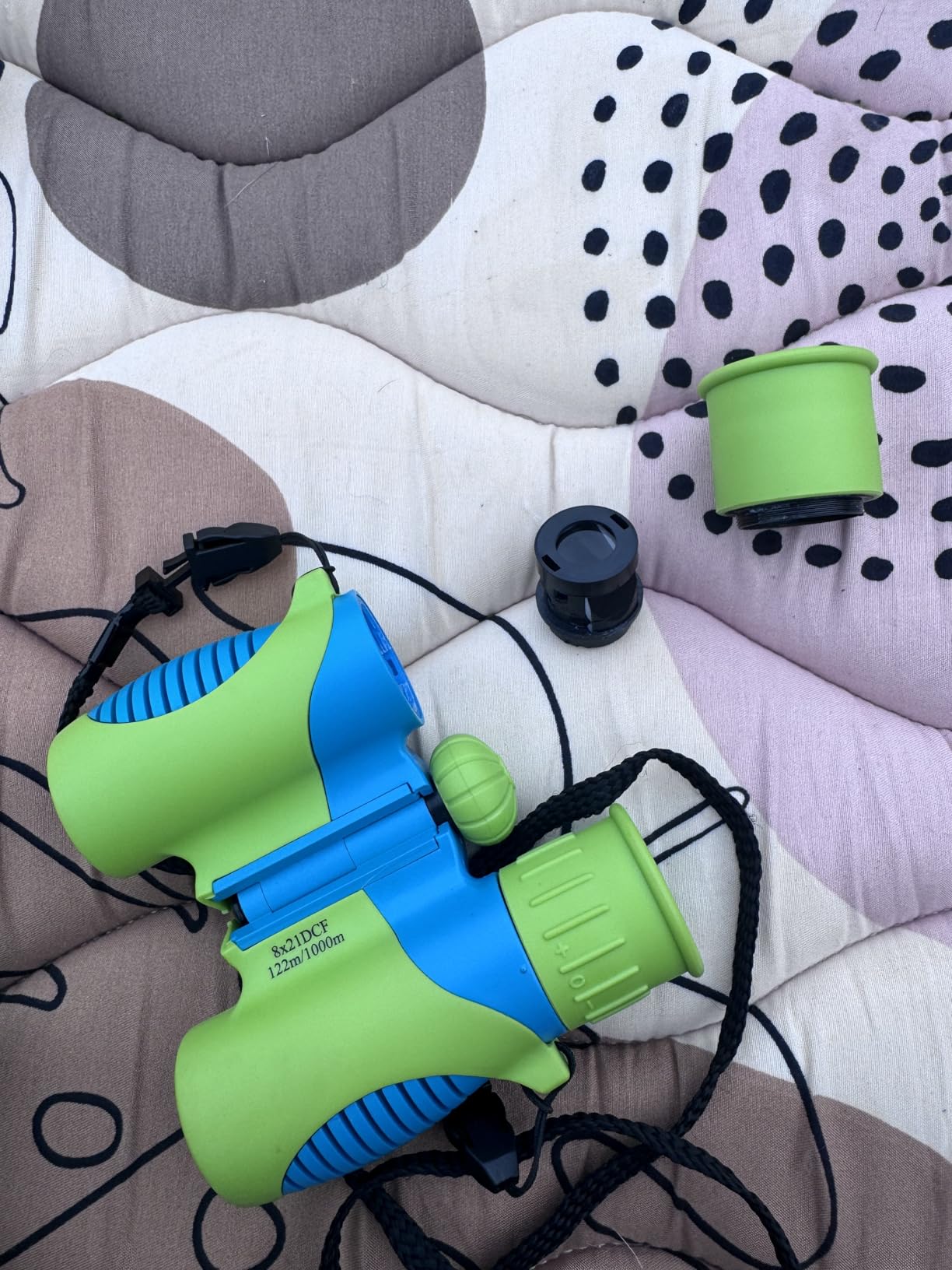 Binoculars for Kids - Vibrant Green Blue - Real Kids Binoculars Ages 4-8 customer photo 1