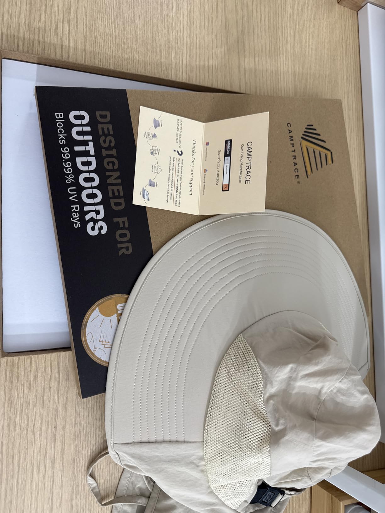 Camptrace Sun Hats for Women Men with Neck Flap UV Protection Wide Shade customer photo 2