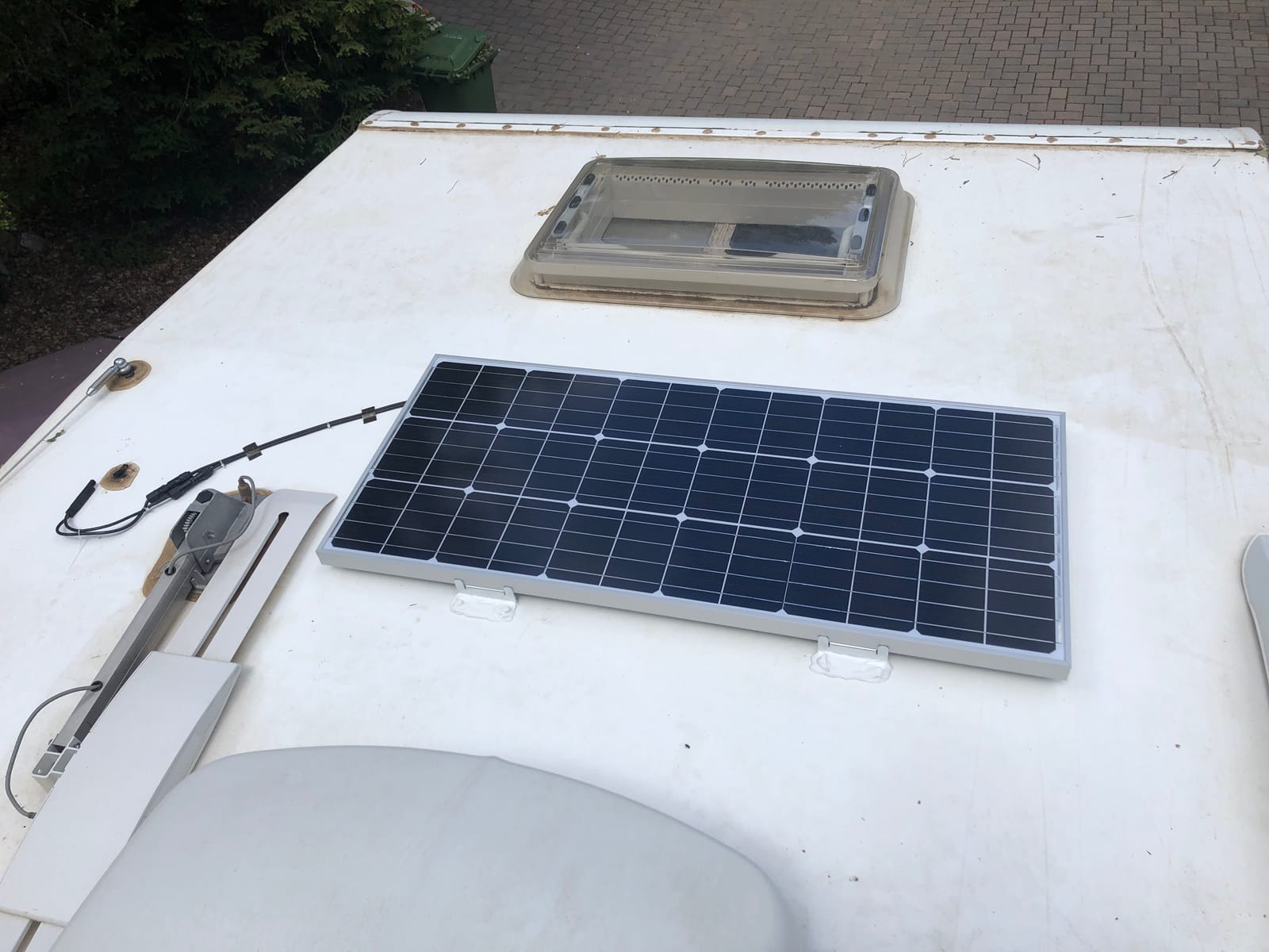 Topsolar Solar Panel Kit 100 Watt 12 Volt Monocrystalline Off Grid System for Homes RV Boat + 30A 12V/24V Solar Charge Controller +Solar Cables + Z-Bracket for Mounting customer photo 1