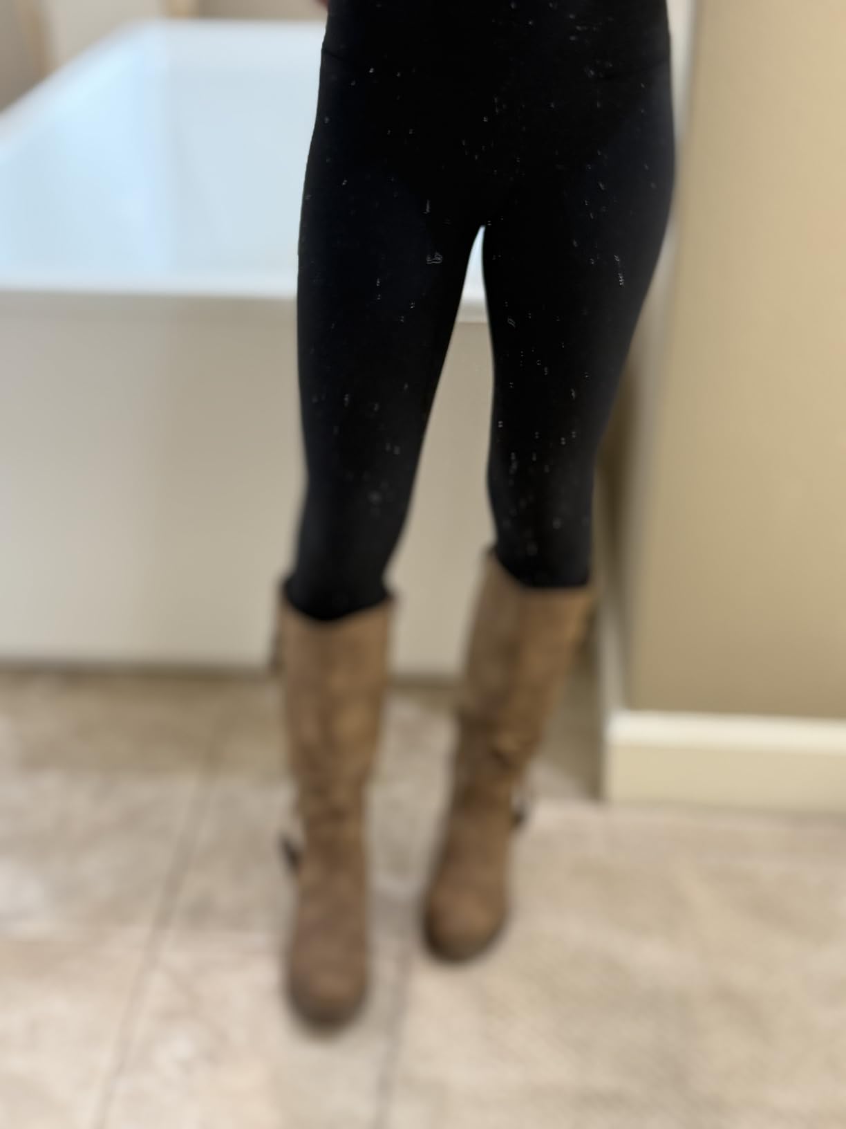 GLOBALWIN Women's Chunky Low Heels Boots Knee High Boots For Women customer photo 2