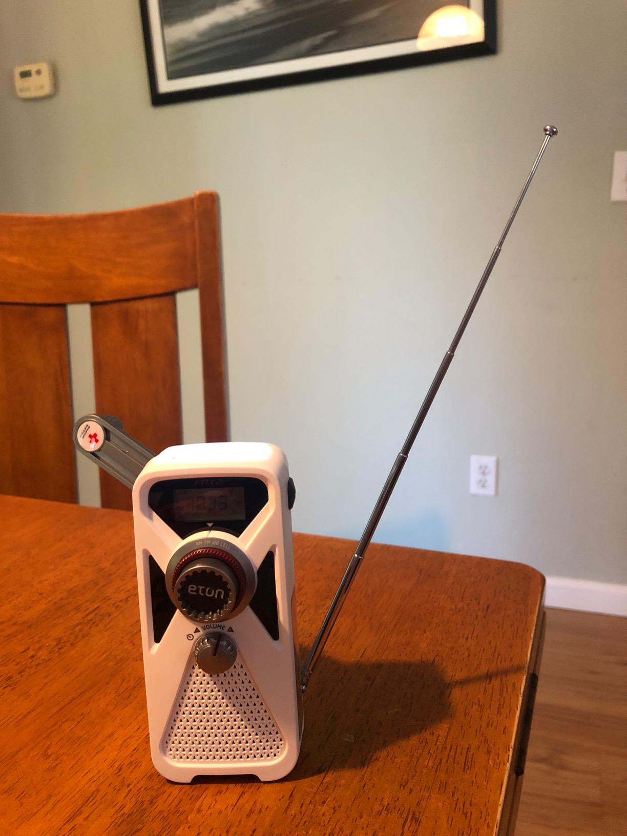 Eton American Red Cross FRX2 Hand Turbine AM/FM/NOAA Weather Radio with USB Smartphone Charger and LED Flashlight customer photo 1