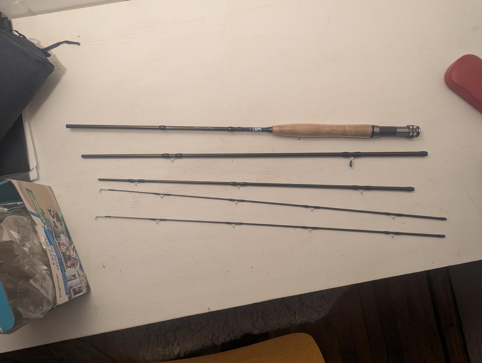 TOPFORT Fly Fishing Rod and Reel Combo, 4-Piece Fly Rod Kit with Complete Fly Fishing Gear: Fly Rod, Pre-Spooled Fly Fishing Reel, Fishing Flies, Leader, Forceps, Nipper and Carrying Case customer photo 1