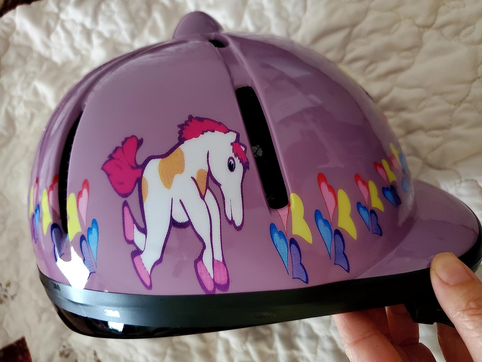Adjustable Horse Riding Kids Helmet Equestrian for 2 to 6 Years Old, S Size and Head Size 48 to 54cm customer photo 2