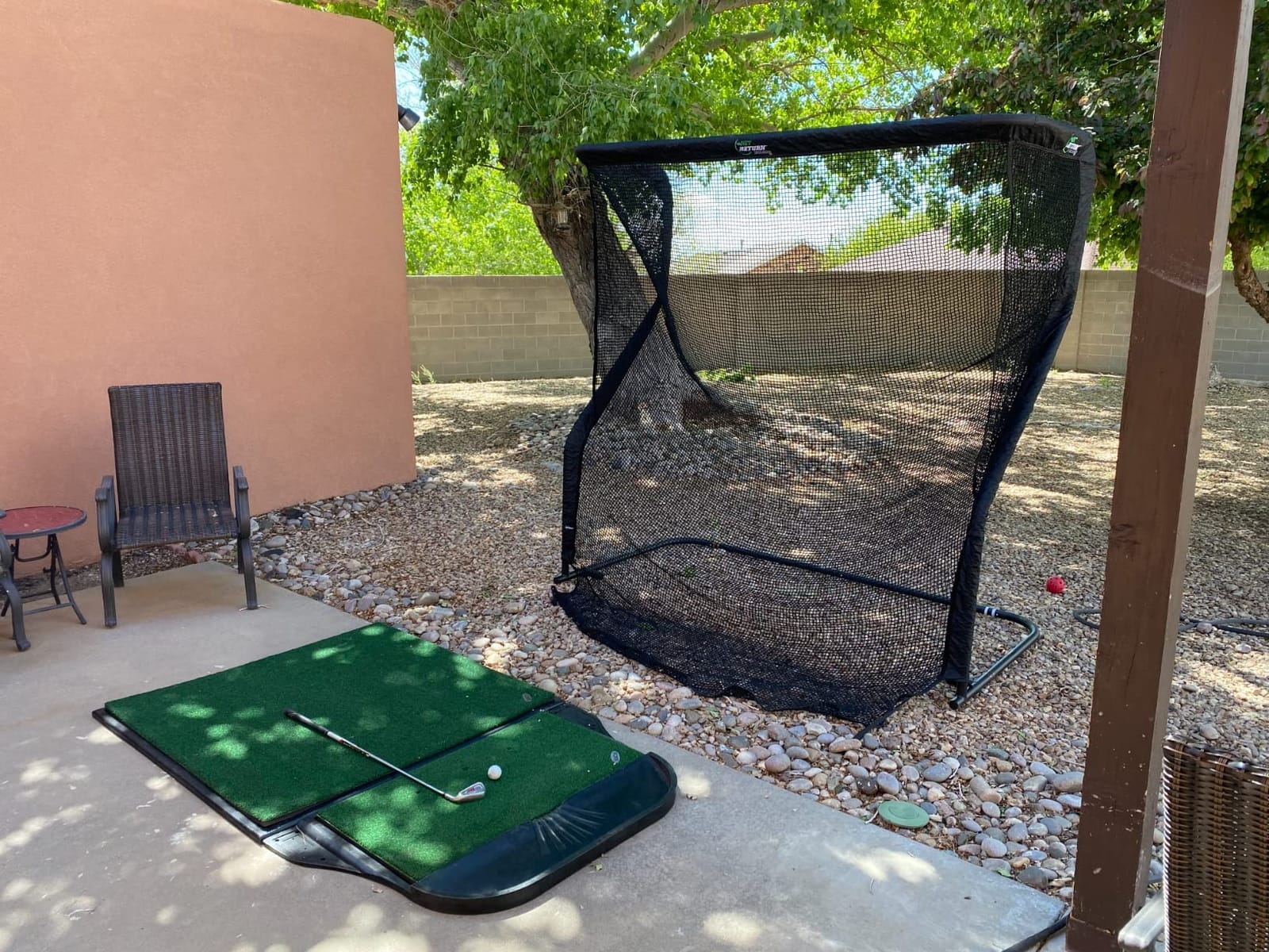 The Net Return Home/Pro Series Golf Net, Multi-Sport, 7x7 ft – 8x7.5 ft, Auto Ball Return, Portable for Indoor/Outdoor customer photo 2