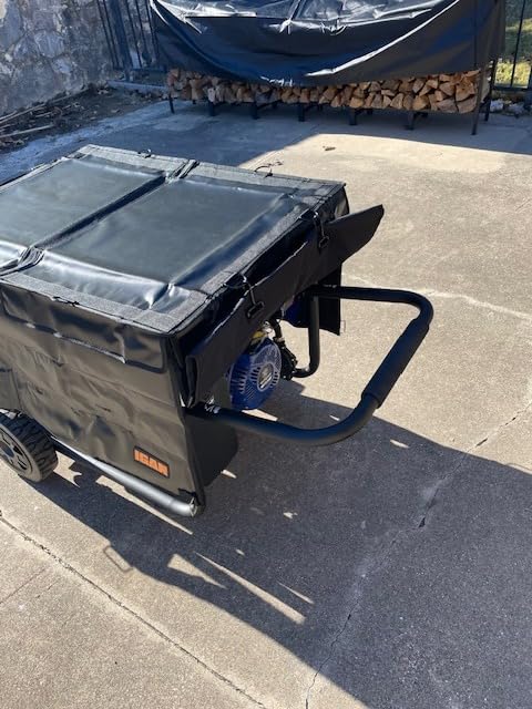 IGAN Generator Covers While Running for most 3500w-12000w Generators - Ultra Heavy Duty Generator Covers for Outside - Portable Waterproof Generator Cover, Generator Enclosure Outdoor, Black customer photo 1