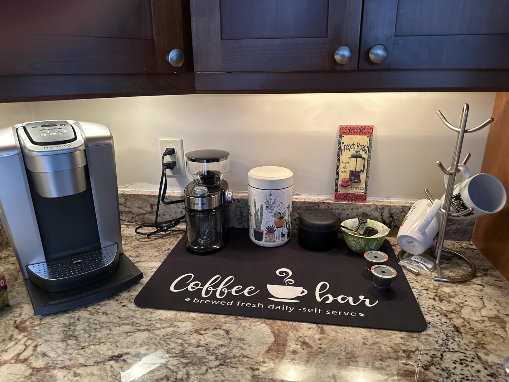 Fellow Atmos Vacuum Coffee Canister 0.7 Liter, Holds 11 oz Beans, White customer photo 2
