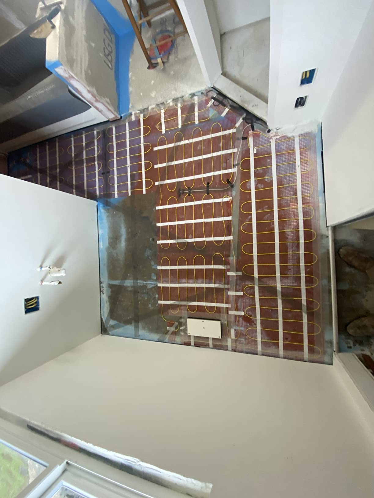 HEATIT 10 sqft Electric Radiant Warmmat, Self-Adhesive Floor Heating System customer photo 1