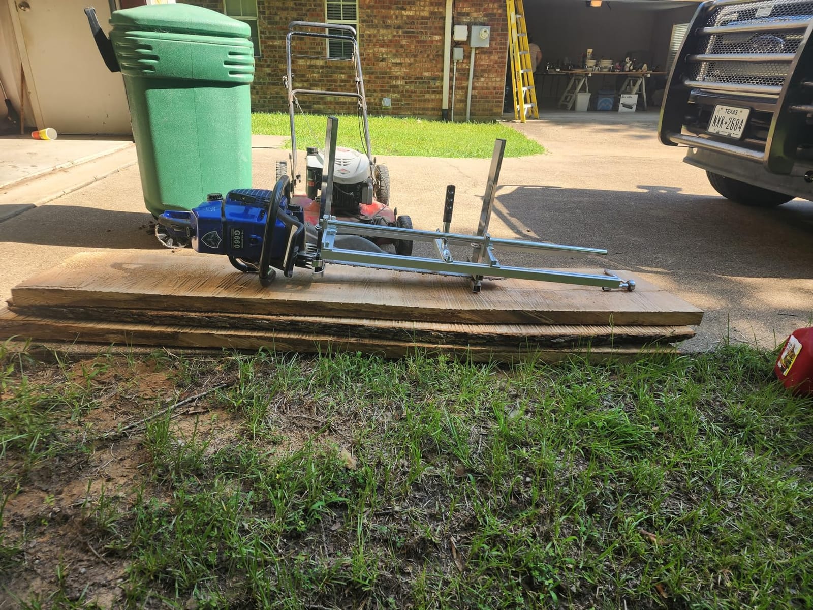 Holzfforma 92cc Farmertec Blue Thunder G660 Chain Saw Power Head ONLY. All Parts are Compatible WT MS660 066 Chainsaw customer photo 2