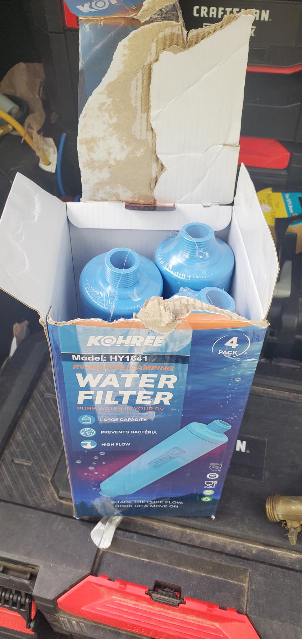 Kohree RV Water Filter, NSF Certified Inline Water Filter, BPA Free, 4 Pack customer photo 2