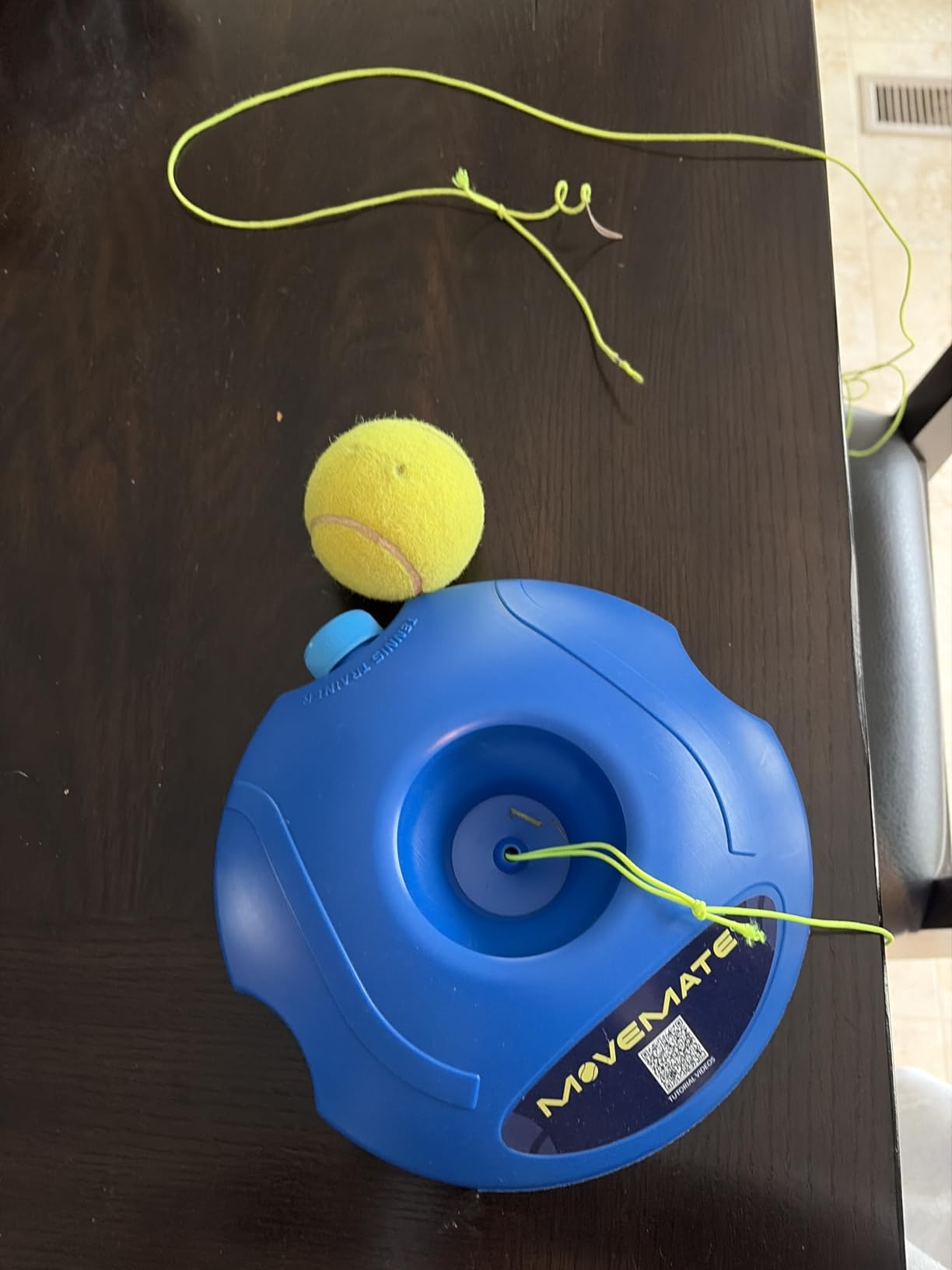 MOVEMATE Tennis-Trainer Set with Wilson® Tennis Ball | Innovative Ball Game for Outdoors, in The Garden, in The Park for Children & Adults | Incl. Transport Bag & Exercise Videos customer photo 2
