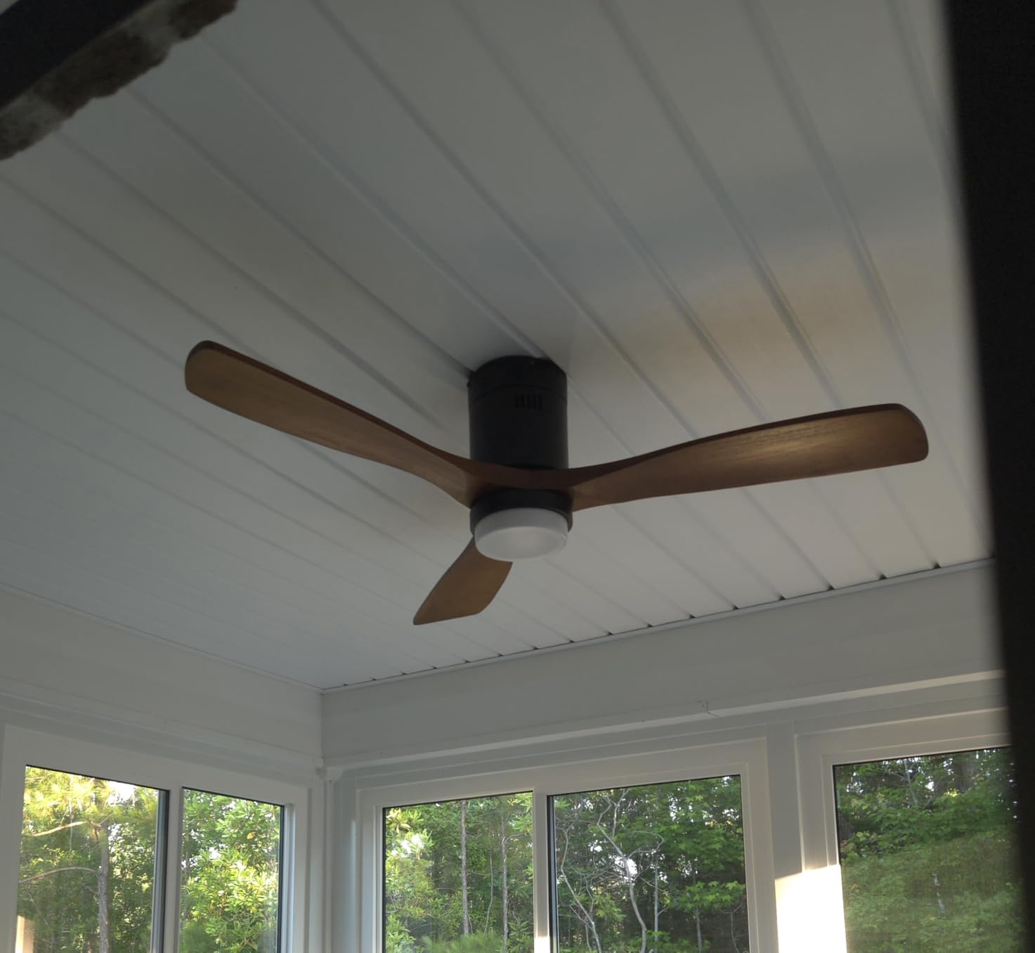 Sofucor 52 Inch Wood Ceiling Fans with Lights and Remote, Low Profile customer photo 1