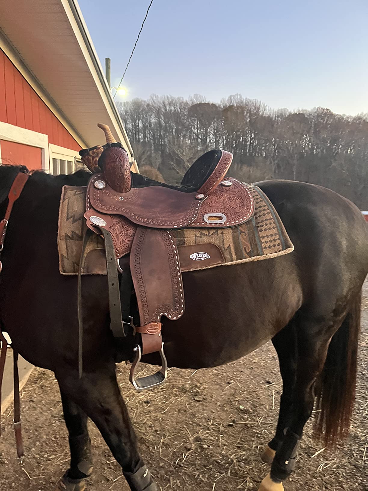 HILASON Western Horse Barrel Racing Saddle Trail American Leather | for Horses customer photo 1