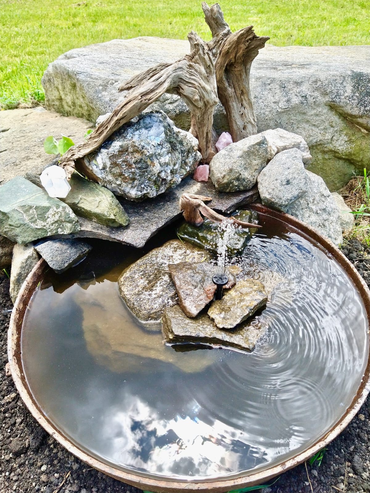 Biling Upgraded Solar Fountain Pump Kit with Ground Stake for Bird Bath customer photo 2