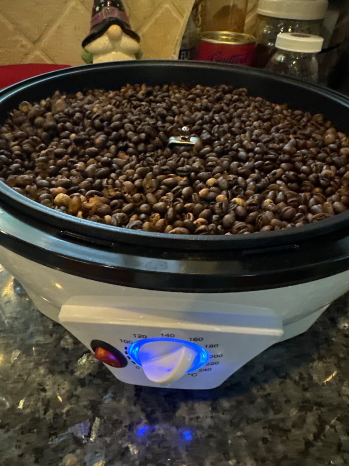 500g Coffee Bean Roaster Machine with Timer, 110V | Electric, 0-240℃, Non-Stick, Household, For Cafe Shop Home Use customer photo 1