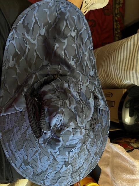 Outdoor Sun Hat for Men with 50+ UPF Protection Safari Cap Wide Brim Fishing Hat with Neck Flap, for Dad… customer photo 1
