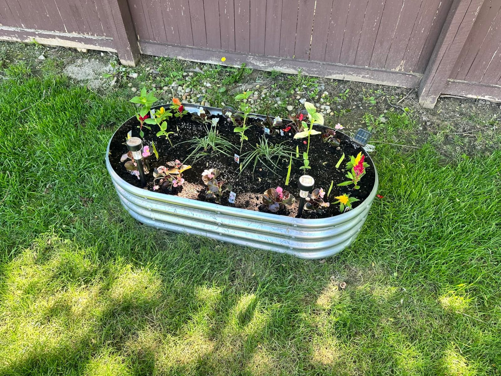 Land Guard 8×4×1 ft Galvanized Raised Garden Bed Kit,Raised Garden Boxes Outdoor, Oval Metal Raised Garden Beds for Vegetables…… customer photo 1
