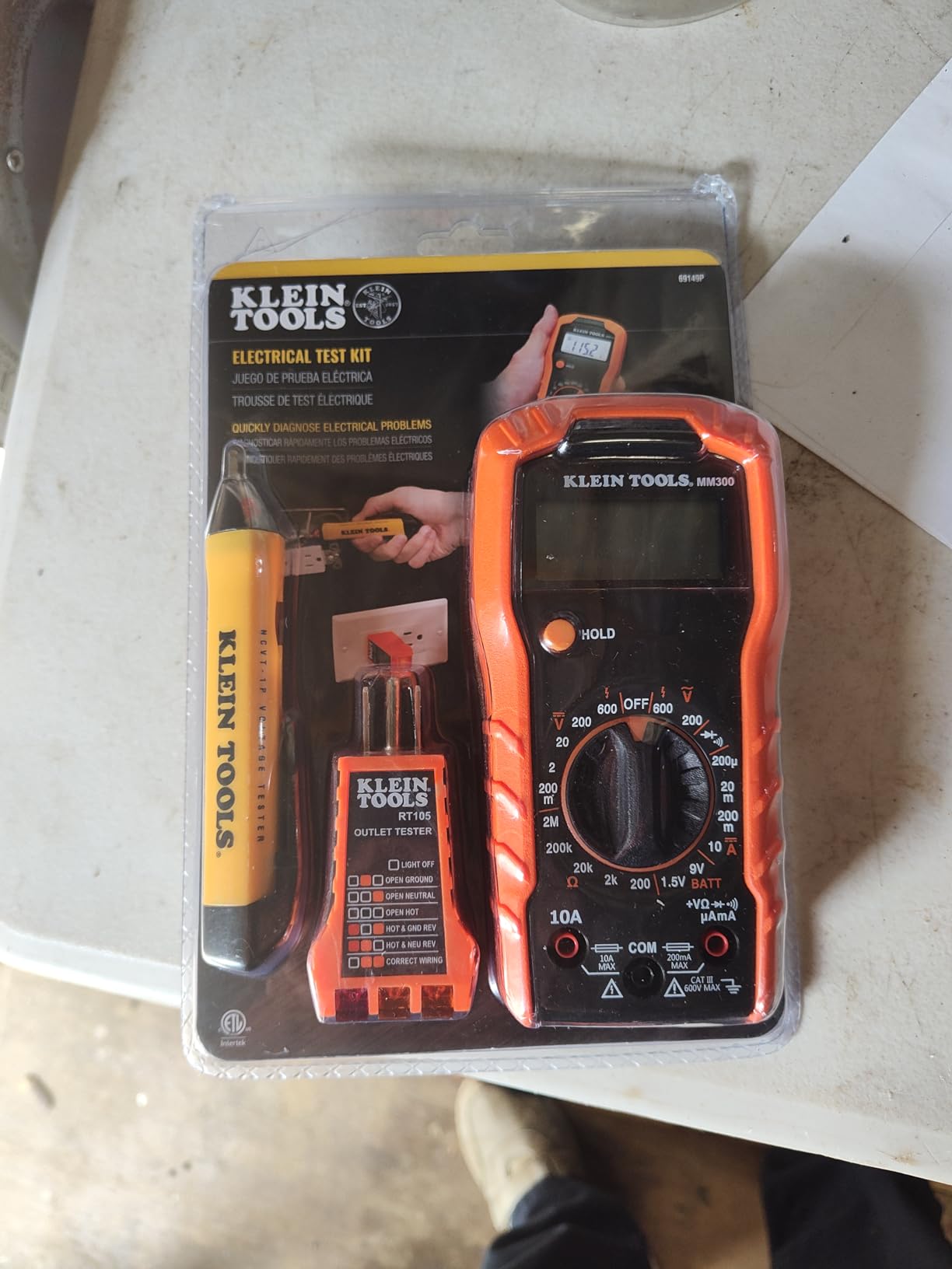 Klein Tools 69149P Electrical Test Kit, 3 Piece customer photo 1