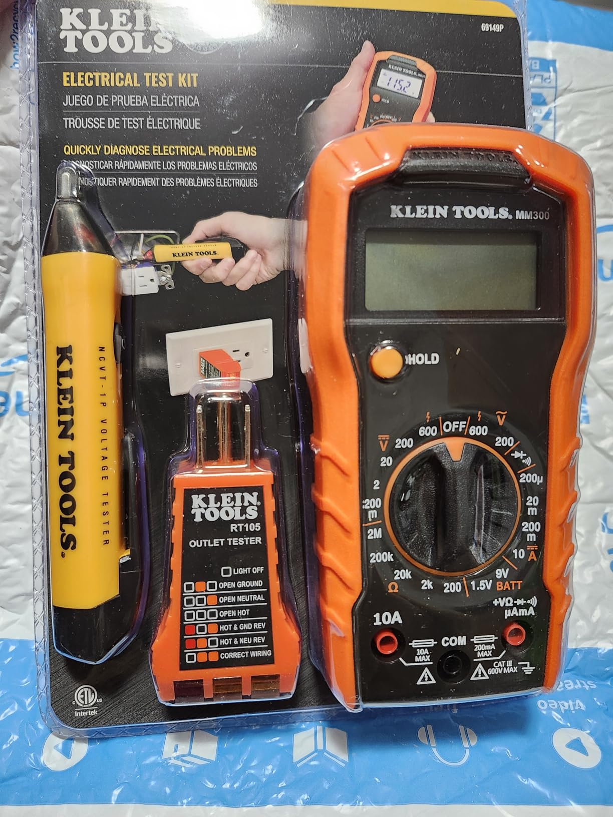 Klein Tools 69149P Electrical Test Kit, 3 Piece customer photo 2
