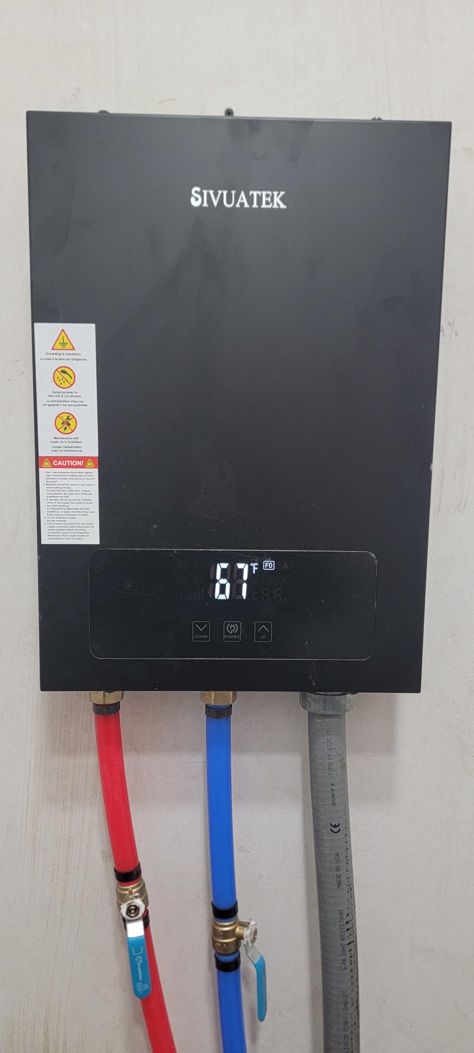 14kW Tankless Water Heater Electric 240V, Self-Modulating customer photo 2