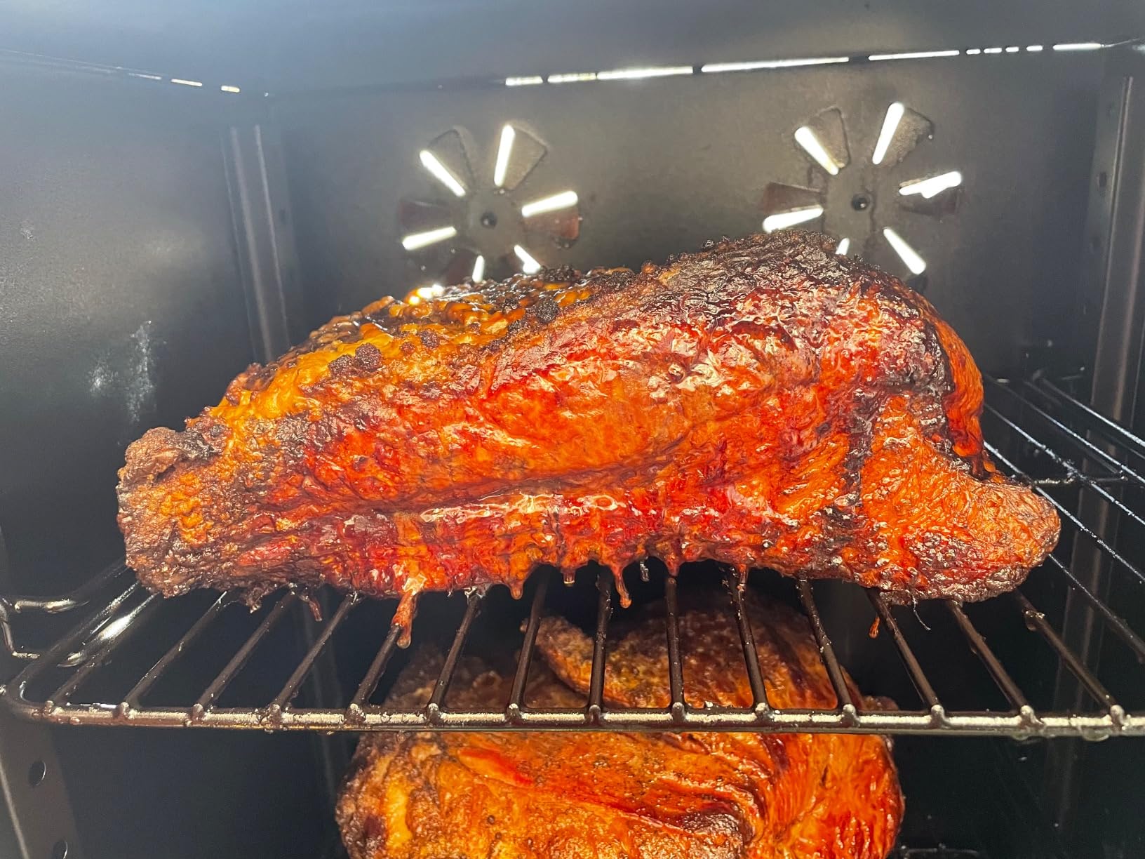Pit Boss 3-Series Gas Vertical Smoker, Red Hammertone - 10773 customer photo 1