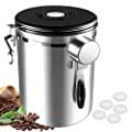 BISNIE 39OZ Coffee Canister, Coffee Container Airtight for Ground and Bean customer photo 2