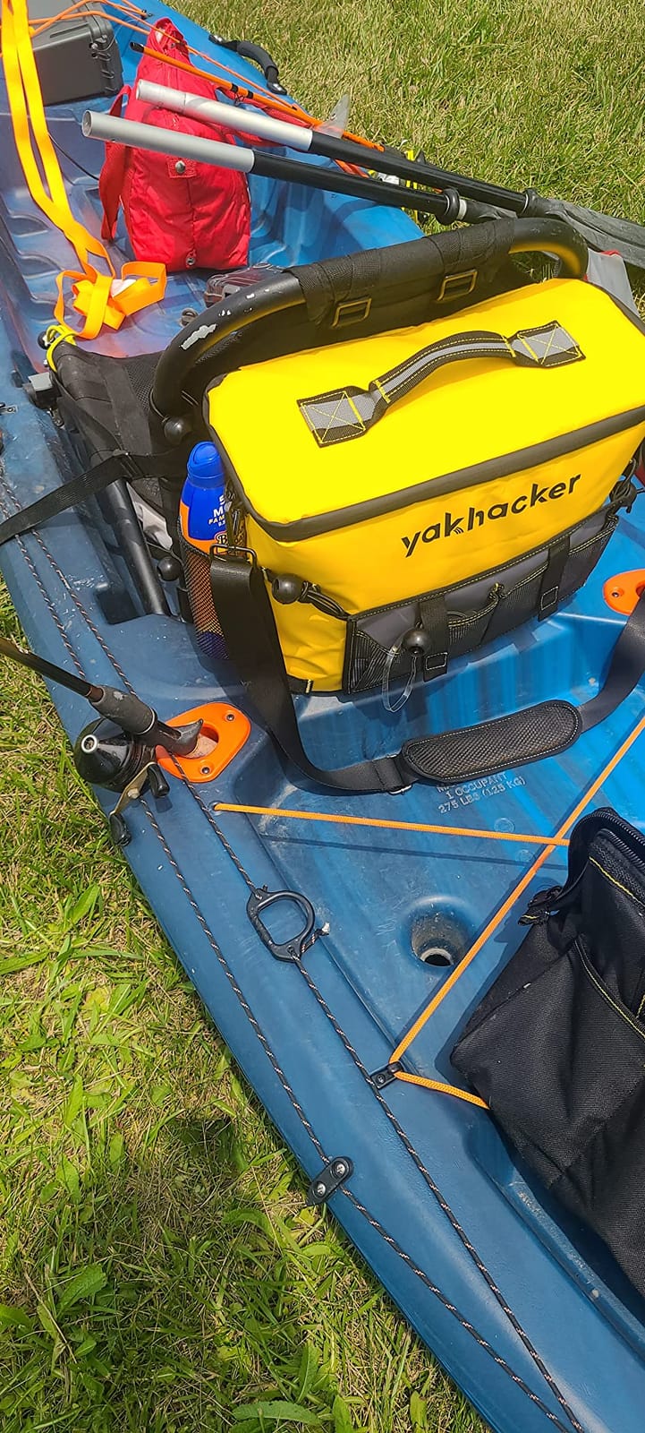 Yakhacker Kayak Cooler, Waterproof Seat Back Cooler for Kayaks with Lawn-Chair Style Seats, Kayak Accessories Cooler Bag, Portable Ice Chest Cooler for Kayaking, Travel, Lunch, Beaches & Trips customer photo 2
