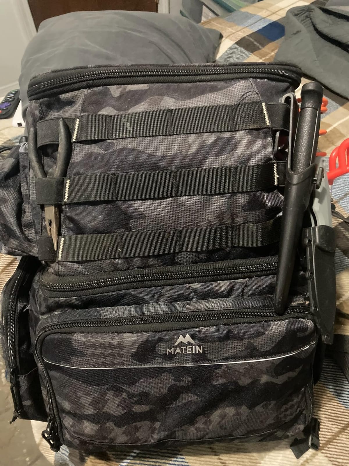 MATEIN Fishing Backpack, Tackle Storage Bag with Rod Holders & Cooler customer photo 2
