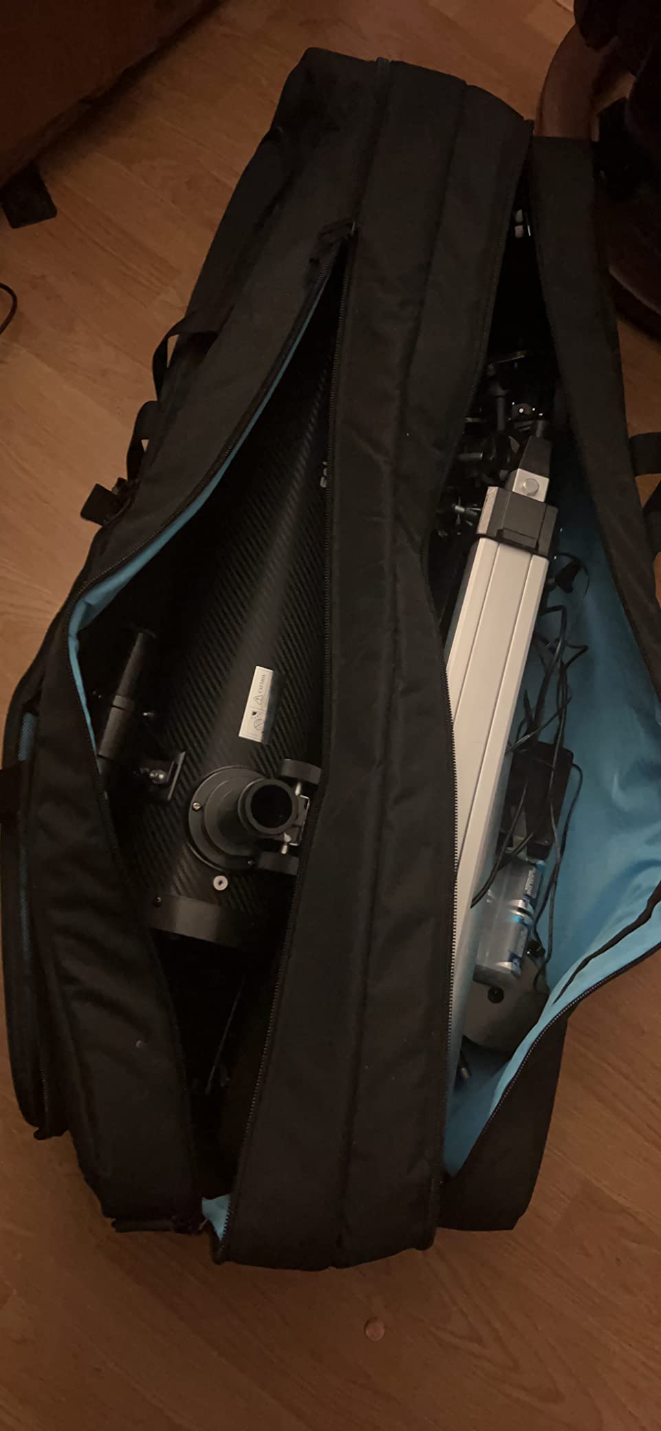 samdew Double-layer Telescope Bag with Counterweight Bag & Dividers, Soft customer photo 1