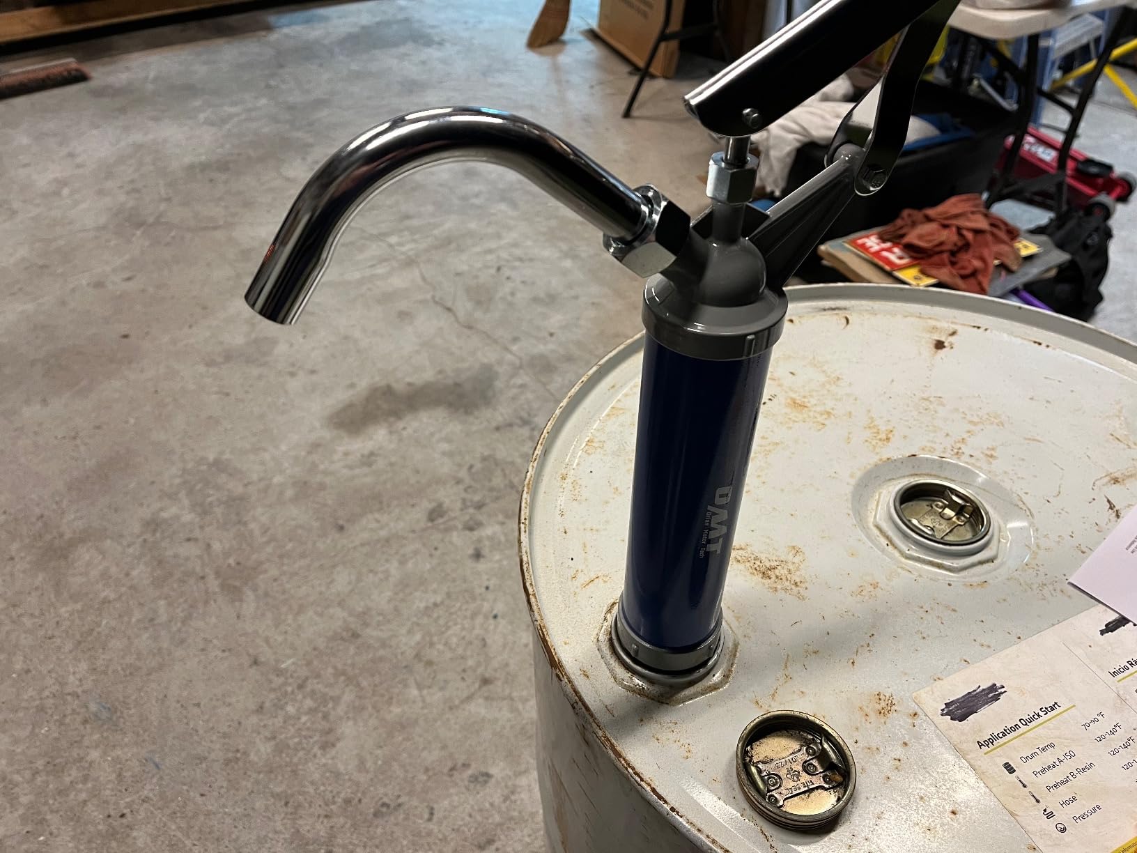 OMT Lever Action Barrel Pump with Telescoping Suction Tube customer photo 2