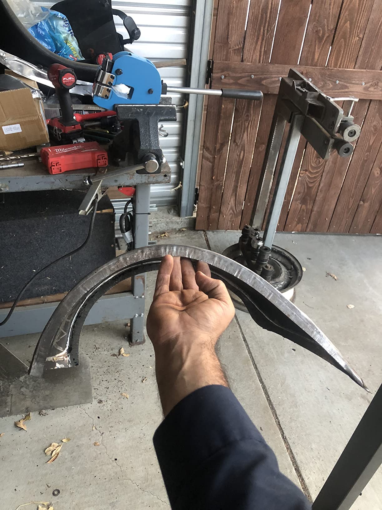 Metal Shrinker and Stretcher 2-IN-1 90mm Throat 18 Gauge Mild Steel 16 Gauge Aluminum Sheet Metal Bender customer photo 1