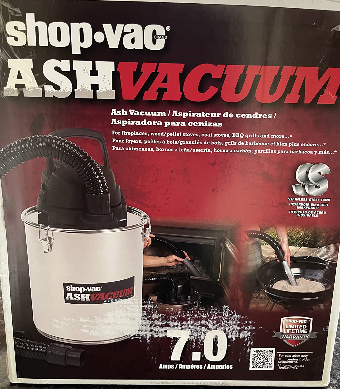 Shop-Vac 4 Gallon 2.0 Peak HP Ash Vacuum,7 Amps with HEPA Filter, 4040988 customer photo 2