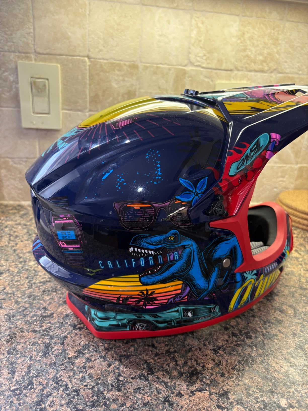 O'Neal 1 SRS Youth Helmet Black/Pink, LG customer photo 1