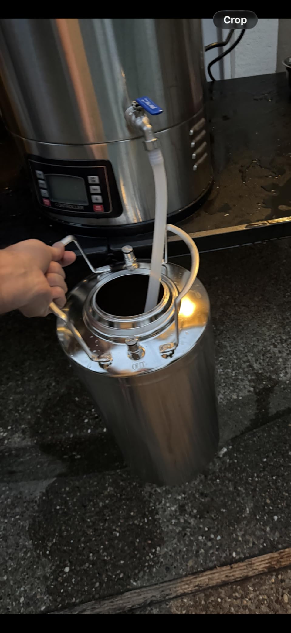 VEVOR Electric Brewing System, 9.2 Gal/35 L Brewing Pot, All-in-One Home Beer Brewer w/Pump, Mash Boil Device w/Panel, Auto/Manual Mode 100-1800W Power 25-100℃ Temp 1-180 min Timer Recipe Memory customer photo 2