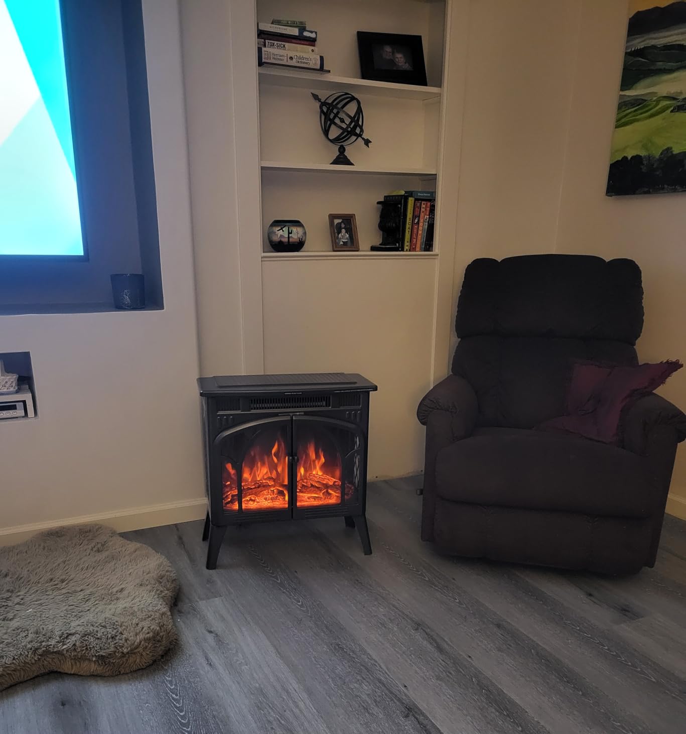R.W.FLAME Electric Fireplace Heater 25