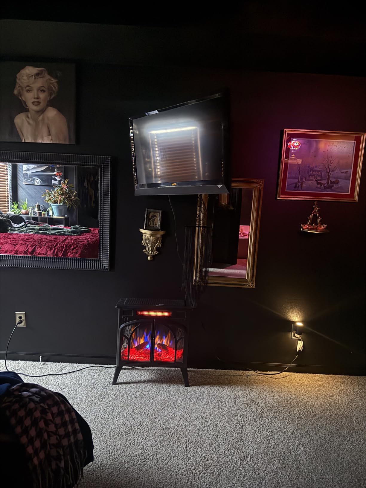 R.W.FLAME Electric Fireplace Heater 25