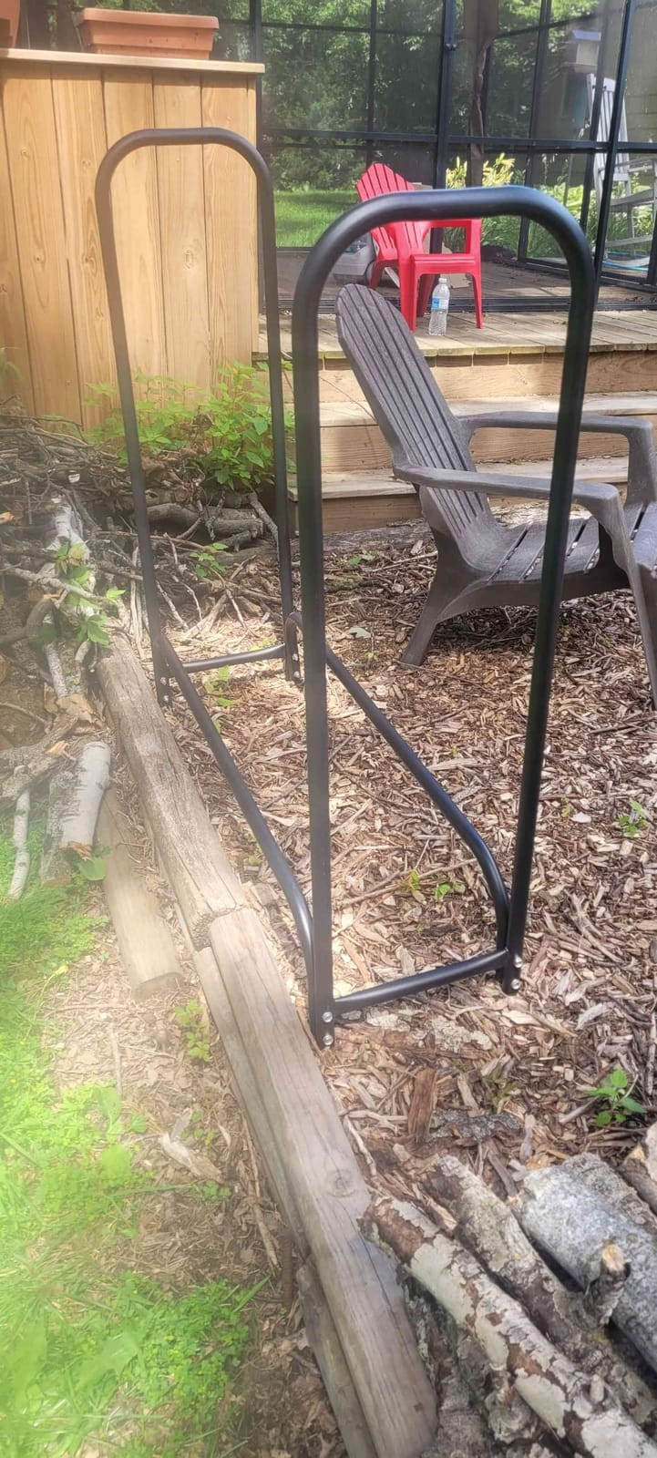 WALMANN 8ft Firewood Rack with Cover, Heavy Duty Firewood Rack customer photo 1