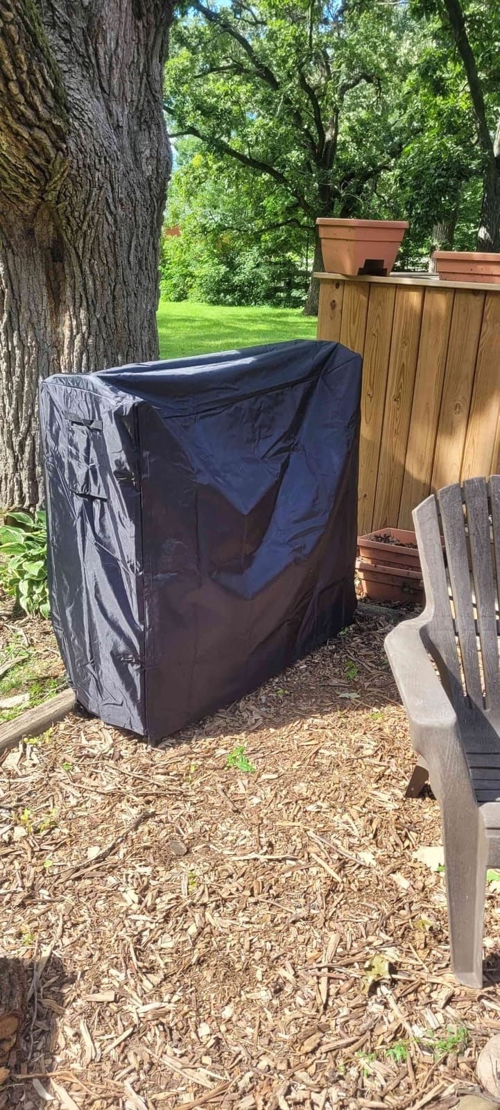 WALMANN 8ft Firewood Rack with Cover, Heavy Duty Firewood Rack customer photo 2