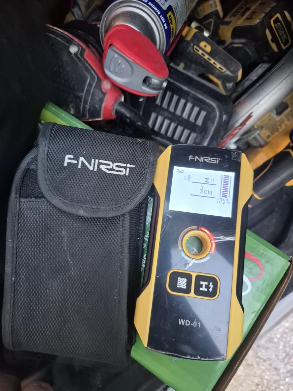 FNIRSI WD-01 6 in 1 Rechargeable Stud Finder Wall Scanner, Positioning Hole customer photo 2