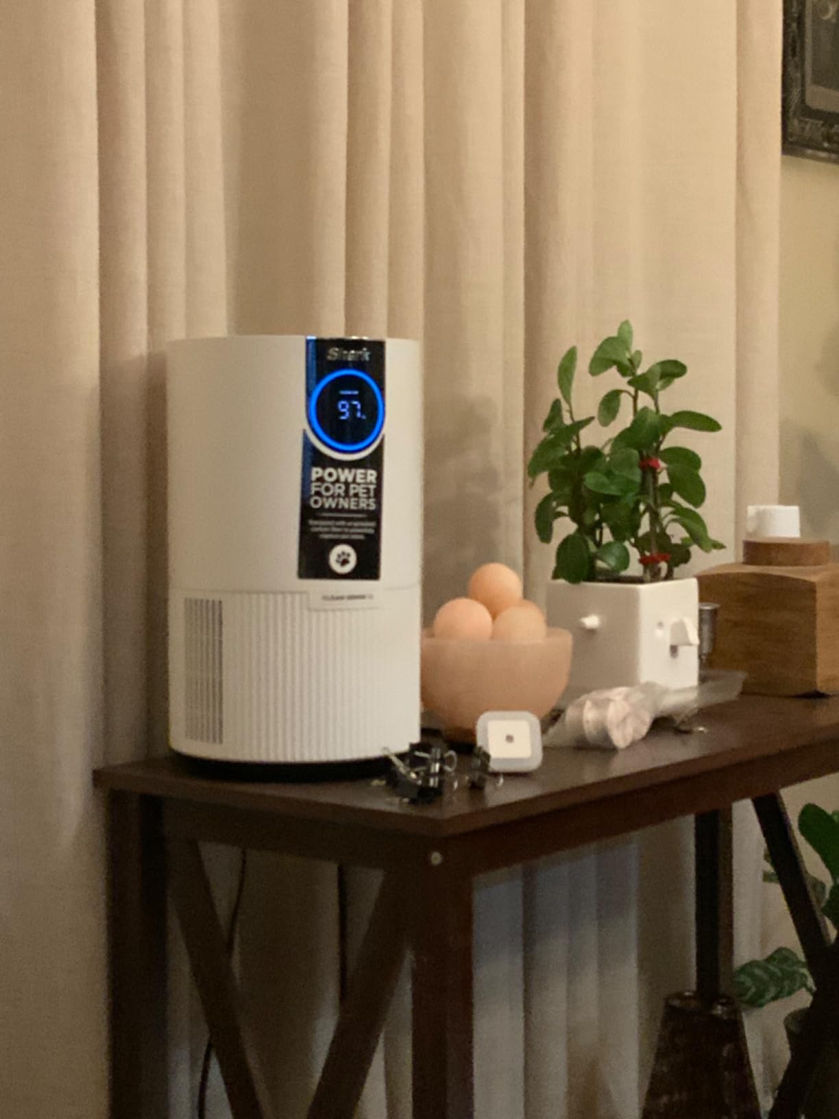 Shark Clean Sense Air Purifier with Pet Filter, HP102PET, White customer photo 2