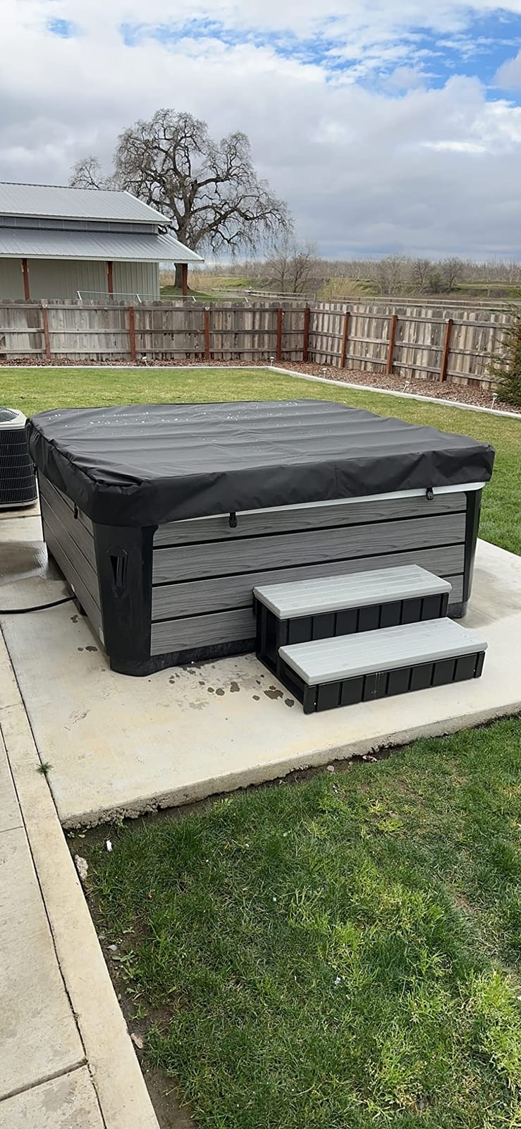 Comfort Hot Tubs - Hot Tub Spa - Seats 5-6 People - 51 Jets – Standard Heavy Duty Flip Cover, Water Fountains, Ozonator, LED Lights, Headrests, and More customer photo 2