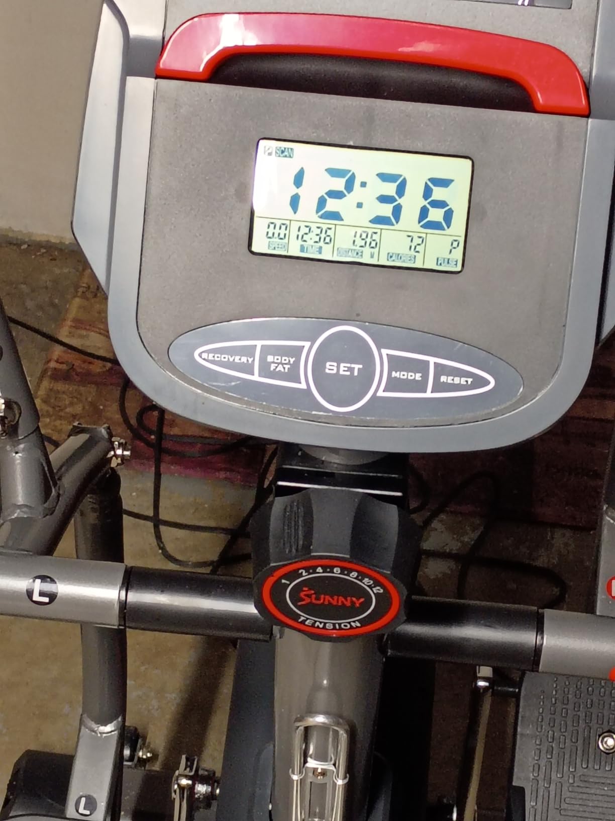 Sunny Health & Fitness Smart Recumbent Cross Trainer with Arm Exerciser customer photo 2