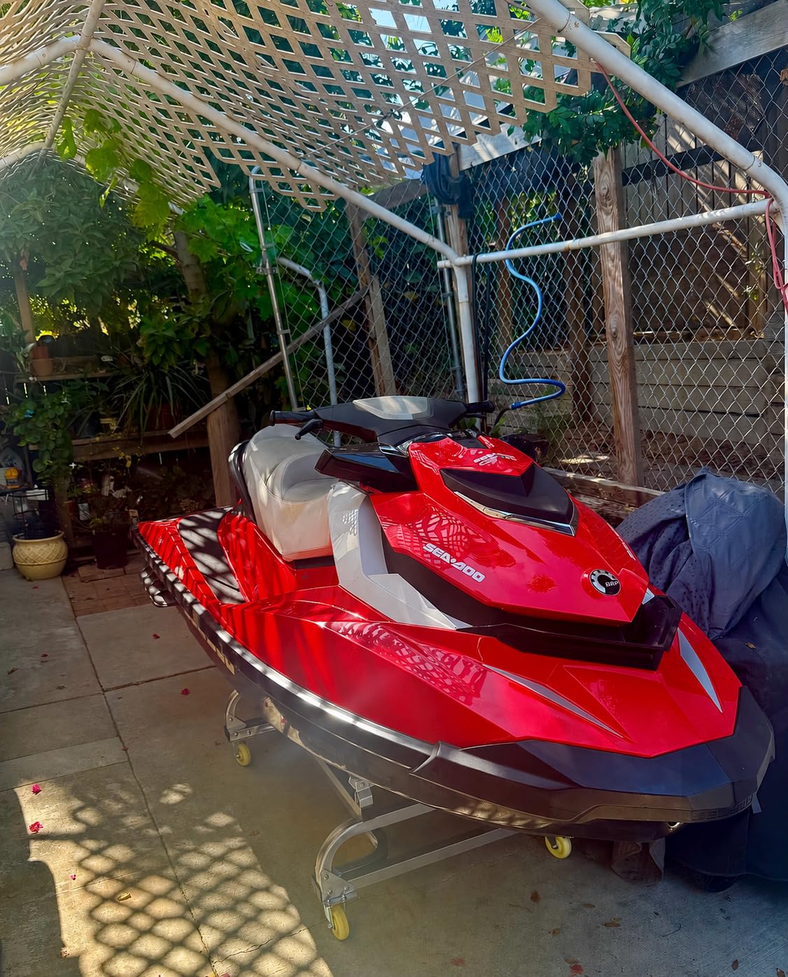 Jet Ski Dolly 1300 lb – Anchor-Man Heavy-Duty Galvanized PWC Stand with 4 Swivel Casters & 2 Brakes, Adjustable Bunks for Jet Skis & Small Boats customer photo 2