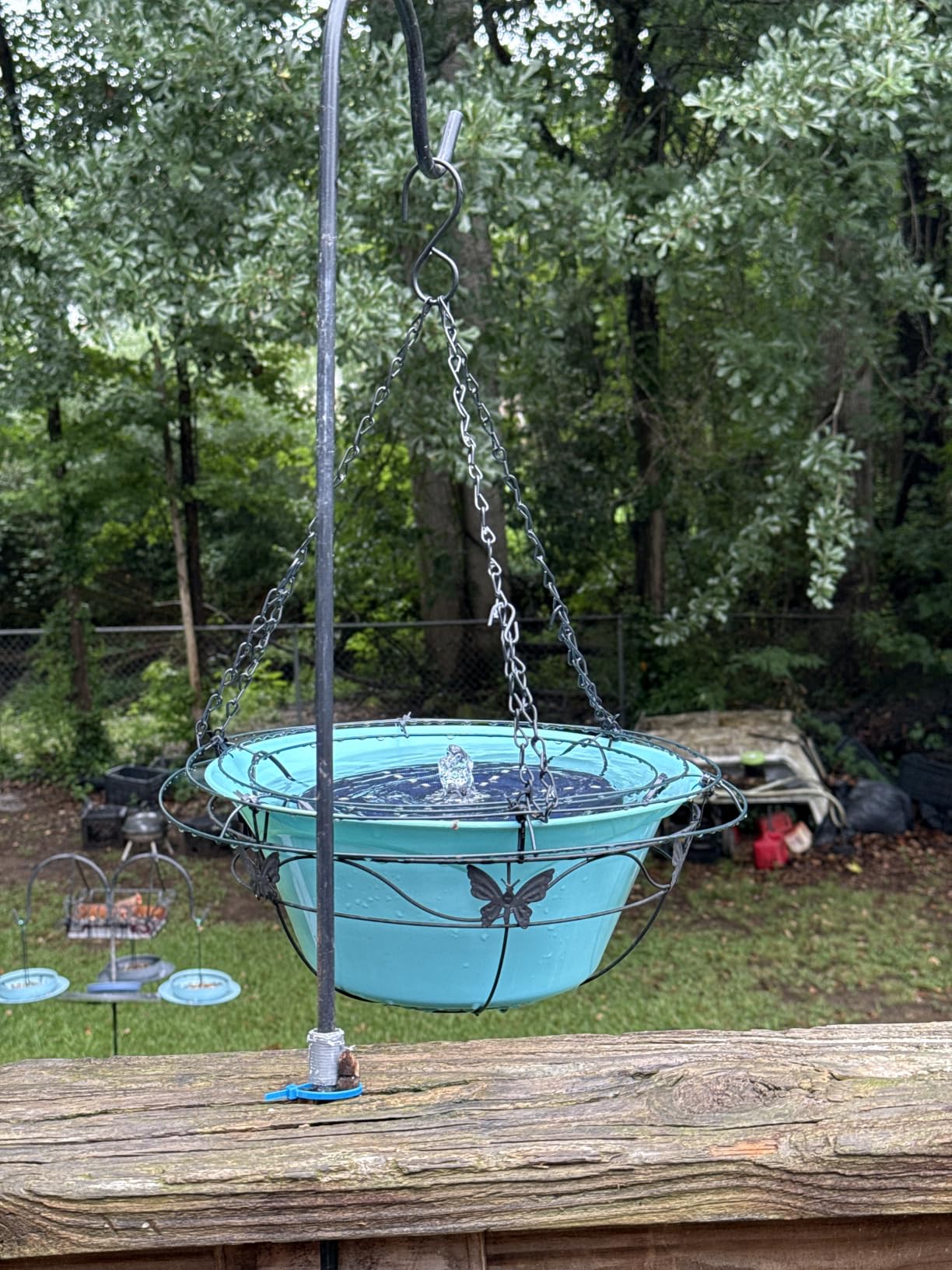 Solar Bird Bath Fountains Upgraded, 4W Solar Powered Water Fountain Pump with 4000 Battery, 7 Nozzles & 4 Fixers, Colorful LED Lights for Garden, Swimming Pool, Pond, Fish Tank and Outdoor customer photo 1