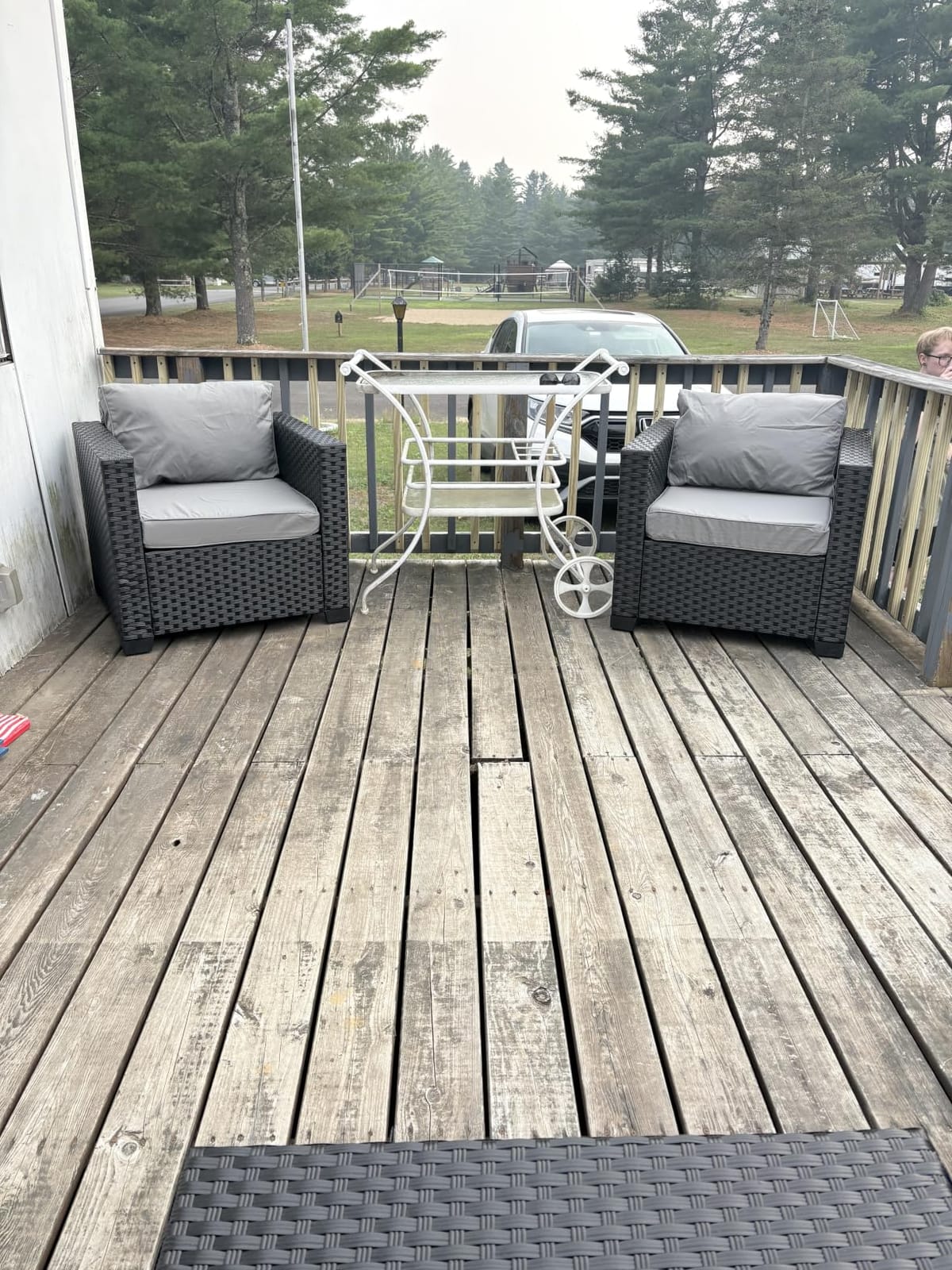 Rattaner Patio Furniture Set 6 Pieces Couch Outdoor Chairs Coffee Table Peacock Blue Anti-Slip Cushions and Waterproof Covers customer photo 1