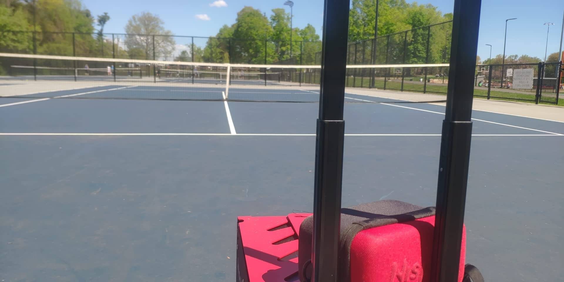 Portable Tennis Ball Machine (26lbs) - Dual Motor for TopSpin and Backspin, 80+ Balls, Max 68MPH, 4+ Hours Play with External Lithium Battery customer photo 2