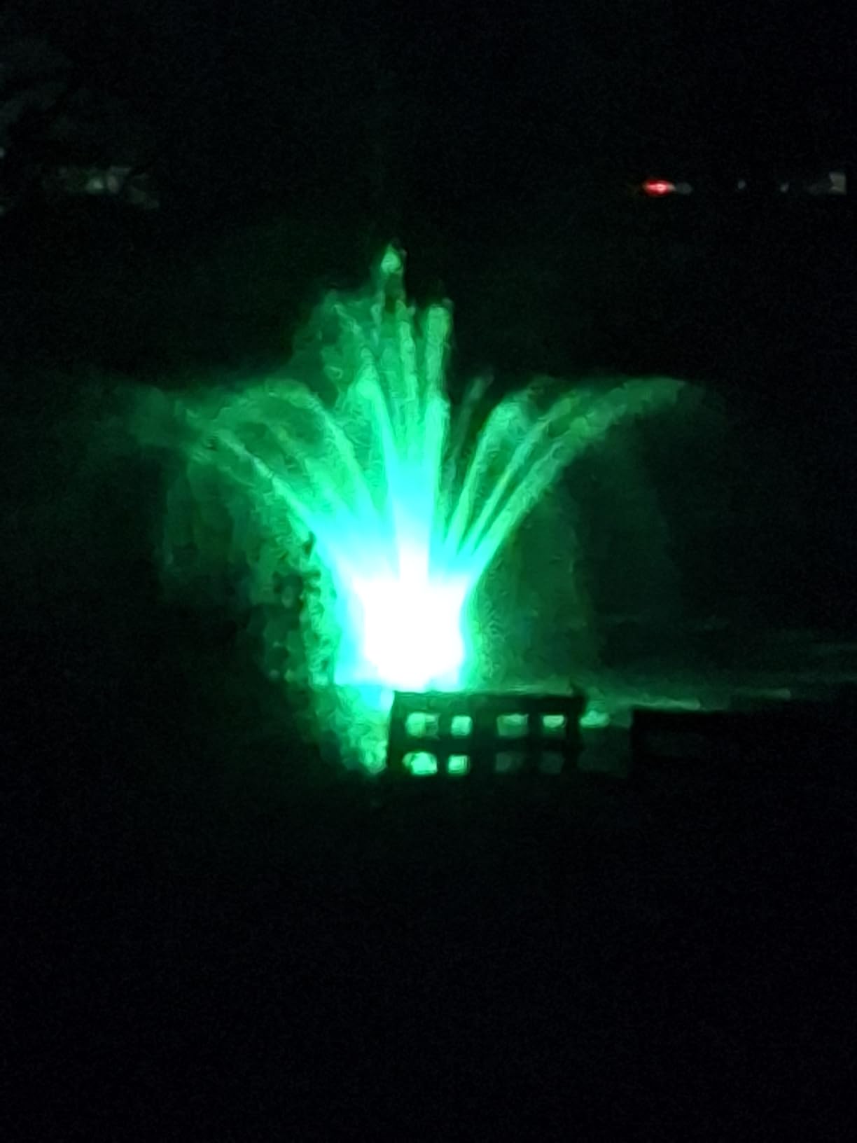 FS01 110V, 1 HP, Large Pond Floating Fountain, Oil Free Pump 13000 GPH with 100’ Cord, Two Spray Patterns Included customer photo 1