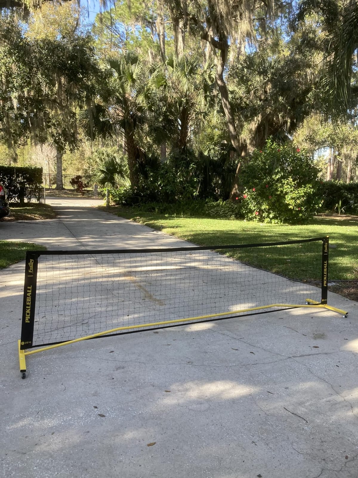 Fostoy Portable Pickleball Net Set with Wheels, 22 FT & Half Court 11 FT | Pickle Ball Net System, Steady Metal Frame with Carry Bag for Backyards, Driveways, and Garages customer photo 2